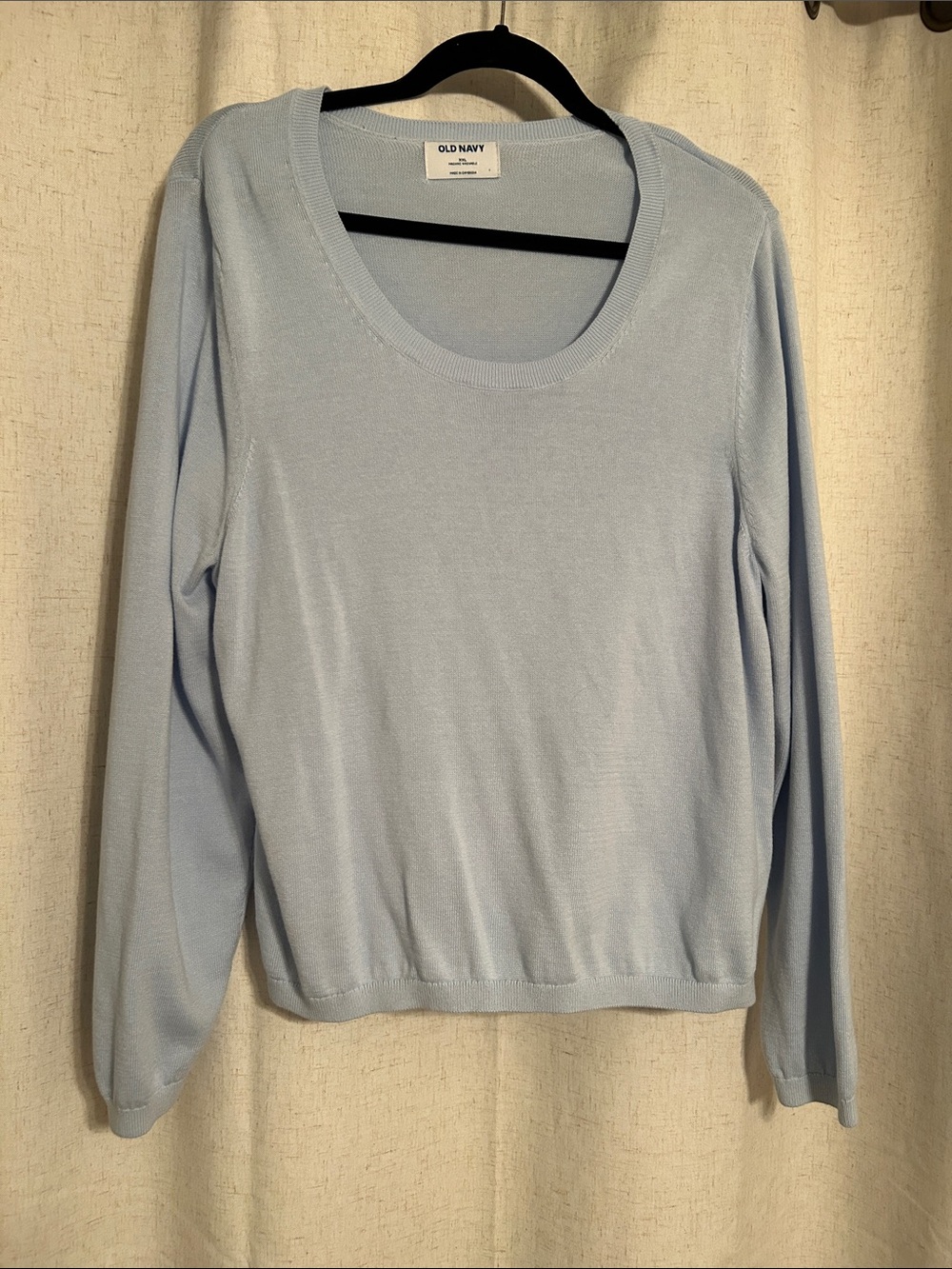 Old Navy Powder Blue Scoop Neck Pullover Sweater